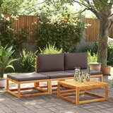 vidaXL 4-dijelni set vrtnih sofa s jastucima masivno bagremovo drvo Cijene