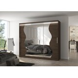 ADRK Drsna omara z ogledalom SHARON 250 cm - ČOKOLADA | Shoptok.si