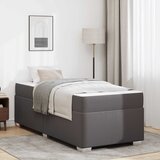 vidaXL Konstrukcija postelje Drugo Siva 90 x 190 cm Umetna koža | Shoptok.si