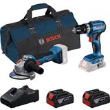 Bosch Kombo set GSB 18V-45 + GWS 18V-8 + 2 x GBA 4.0Ah + GAL 18V-40) + RAF torba 0615V0001Y | Eponuda.com