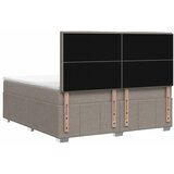  LED okvir za krevet s madracem Sivosmeđa 160 x 200 cm Tkanina - Sivosmeđa 160 x 200 cm Dizajn linija | shoptok.hr