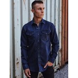 DStreet Koszula męska jeansowa granatowa | Shoptok.si