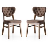 Hanah home Elma - 766 Brown Chair Set (2 Pieces) | ePonuda.com