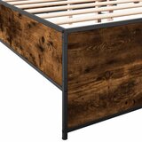  Okvir za krevet boja hrasta 150x200cm konstruirano drvo i metal | shoptok.hr