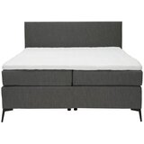 Hom`in POSTELJA BOXSPRING 120 cm x 200 cm , tekstil antracit, črna | Shoptok.si