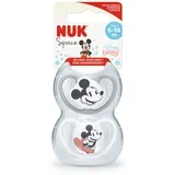 tolažilna duda - silikon Space Mickey vel.2 (6-18m), 2 kos