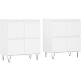  Komode bijele 2 kom od konstruiranog drva | shoptok.hr