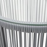  3-dijelni bistro set od PE ratana s jastucima sivi | shoptok.hr