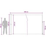  Zložljivo stransko senčilo 100% poliester, železo, jeklo, (5000247764) | Shoptok.si