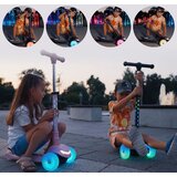  Kotači skutera na tri kotača Rainbow Lumiride LED 7 boja / 20 programa - crni | shoptok.hr