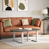  Noge za klubsko mizico v obliki črke T, 2 kosa, bele barve, 60x25x(42-43) cm, jeklo, (22123932) | Shoptok.si