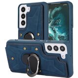 INORCO Za Samsung Galaxy S23 Reže za kartice Telefonski ovitek Ring Kickstand PU usnje prevlečen TPU ovitek, (22035662) Cene