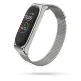 Onasi Pašček za uro Xiaomi Mi Band 3 in 4 - kromiran srebrn | Shoptok.si