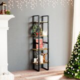  The Living Store Knjižna omara 4-nadstropna 40x30x140 cm trdna borovina - Knjižna Omara, (21431190) Cene