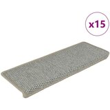  Samoljepljivi otirači za stepenice 15 kom 65x21x4 cm sivi | shoptok.hr