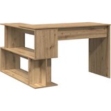  Kutni stol obrtnički hrast 200,5x50x76 cm konstruirano drvo | shoptok.hr