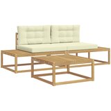  Set vanjskih sofa s jastukom Bijela 79 x 79 x 37 cm Poliester | shoptok.hr