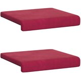 Jastučić za klupu 2 kom. Baršun Vinska crvena Dubina 35 cm - boja crnog vina 2 | shoptok.hr