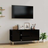 TV ormarić crni 102 x 44 5 x 50 cm od konstruiranog drva Cijene