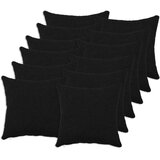  Presvlaka za jastuk 12 pcs HEERLEN Crna 45 x 45 cm Boucl&amp;eacute; - Crna 45 x 45 cm 12 Slike