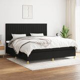  The Living Store Box spring postelja z vzmetnico črn 200x200 cm blago - Box Spring Postelja, (21514596) | Shoptok.si