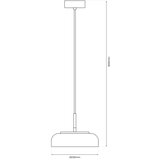  LED luster na sajli VETRO, LED 6W, 230V, prečnik 23 cm, siva/crna | Eponuda.com