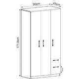 Hanah home vespera white wardrobe | ePonuda.com