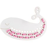 Milin Big Wooden Lacing Toy Whale Jack aktivna igračka 9 cm x 19,5 cm x 0,7 cm 1 kom | shoptok.hr