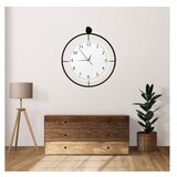 WALLXPERT dekorativni metalni zidni sat mclock black 00132 | ePonuda.com