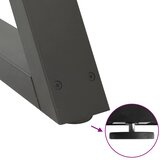  Noge za klub stolić 2 kom antracit 50 x (30-31,3) cm čelik | shoptok.hr