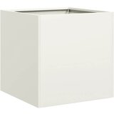 Maison Chic Cvetlično korito - Cvetlični Lonec belo 40x40x40 cm hladno valjano jeklo, (21788521) Cene
