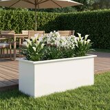  Vrtna posuda za sadnju s LED svjetlom Bijela 40 x 100 x 40 cm Cijene