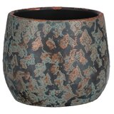  Okrasni cvetlični lonec Clemente (Ø 19,5 x v 15,5 cm, keramika, bronasto-modra) | Shoptok.si