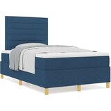  Krevet s ležajem i madracem plavi mali dvokrevetni tkanina | shoptok.hr