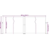  Uvlačiva bočna tenda plava180 x 600 cm | shoptok.hr