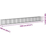  Gabionska košara s poklopcem 1050x100x100 cm pocinčano željezo | Eponuda.com