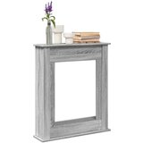vidaXL Okvir za kamin siva sonoma 75x20x87,5 cm inženirski les | Shoptok.si