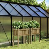 Maison Chic Vrtno cvetlično korito - Cvetlični Lonec z nogami 2 kosa impregnirana borovina, (21790350) | Shoptok.si