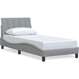  Okvir za krevet bez madraca Hanko svjetlosivi 80x200 cm od tkanine | shoptok.hr