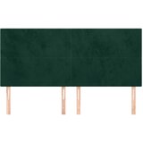  Uzglavlje tamnozeleno 200x5x118/128 cm baršunasto | Eponuda.com
