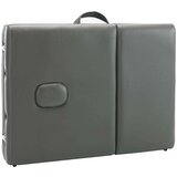 vidaXL Masažni stol s 4 zone i drvenim okvirom antracit 186 x 68 cm | shoptok.hr