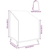 vidaXL Pokrov za vrtn stol Črna 75 x 78 x 65 / 100 cm 600D tkanina | Shoptok.si