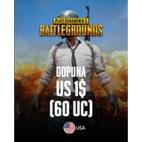 PUBG dopuna - us 1$ (60 uc) / digital Cene