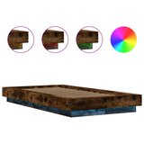  Okvir za krevet s LED svjetlima 75x190 cm od konstruiranog drva | shoptok.hr