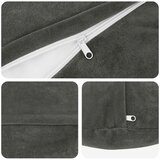  Presvlaka za jastuk 2 kom. HEERLEN Antracit Ø 60 cm - Osnovni Ø 60 cm 2 | shoptok.hr