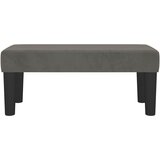  Klupa tamnosiva 70 x 30 x 30 cm baršunasta | Eponuda.com
