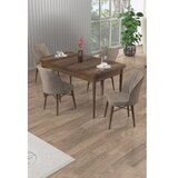 Hanah home Rasklopivi trpezarijski sto i stolice (5 delova) Uzi Baroque Cappuccino | Eponuda.com