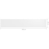 Balkonski zastor bijeli 90 x 500 cm od tkanine Oxford | Eponuda.com