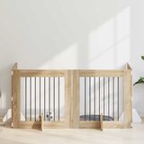  Vrata za pse s postoljem 4 pcs Hrast sonoma 80 x 80 cm | shoptok.hr