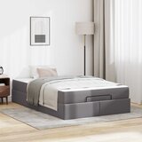  Okvir kreveta s madracem Ostalo 2 kom. Siva PVC 120 x 200 cm | Shoptok.si